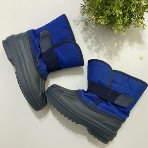 Navy blue toddler snow boots 10 c